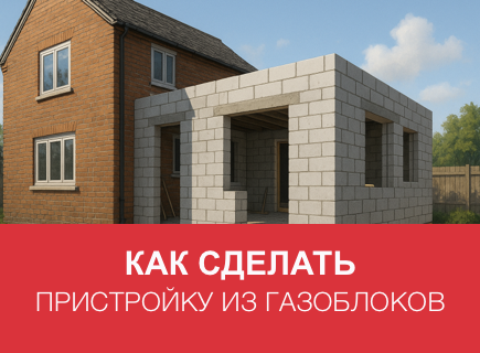 Переоборудование старого дома: пристройка из газоблоков в Орловской области