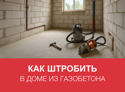 Как штробить газобетон под электрику и сантехнику без трещин